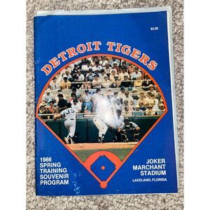 DETROIT TIGERS program 1986 Spring Training souvenir program